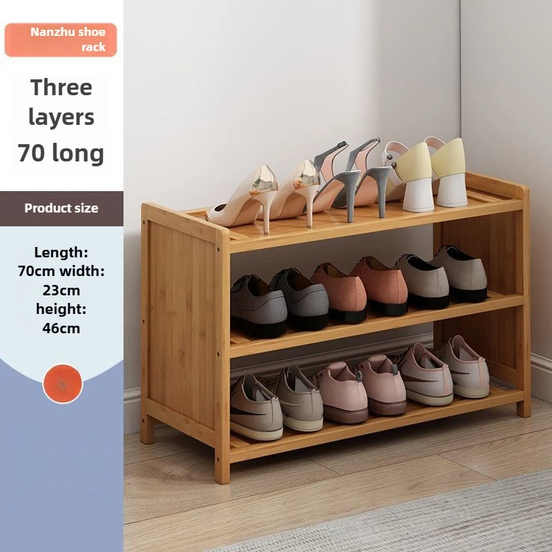 Multi-functional Space-saving shoe rack Multi-layer bamboo shoe rack Storage dust-proof storage shoe rack Oasis Select Layer B