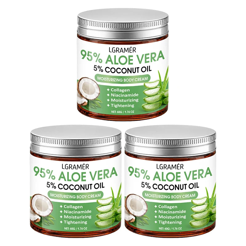 95% Aloe Vera Body Cream – Coconut Oil & Niacinamide | 30g