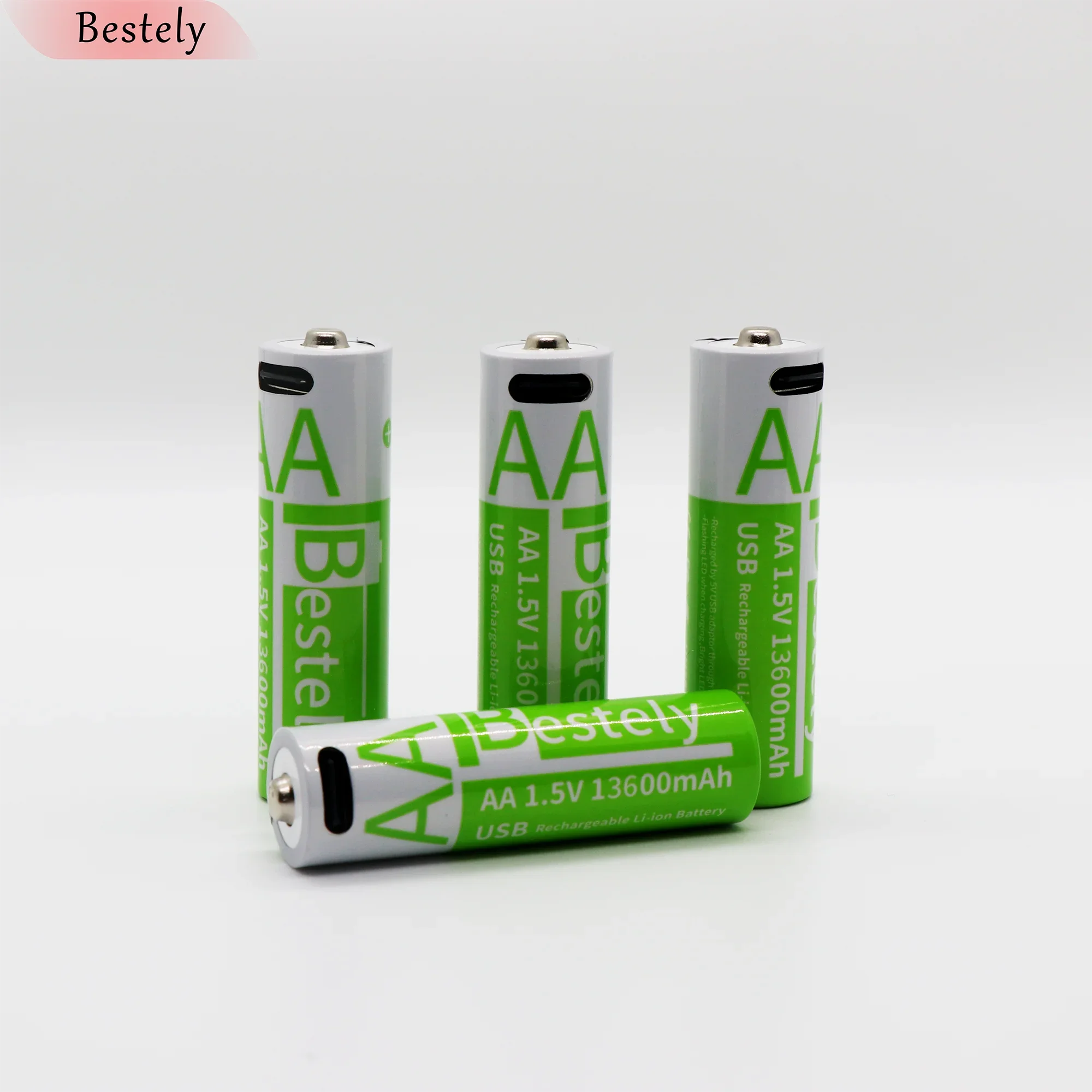 New 1.5V AA 13600mAh+AAA 6800mAh Lithium rechargeable Battery,USB Fast Charging Li-ion Battery , 2000 Cycles with USB- C Cable Oasis Select