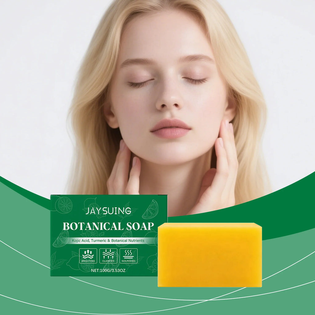 Jaysuing Botanical Soap Deeply Cleanse Skin Remove Dirt Moisturize Dry Skin Gentle Exfoliate Daily Body Wash Turmeric Body Soap Oasis Select