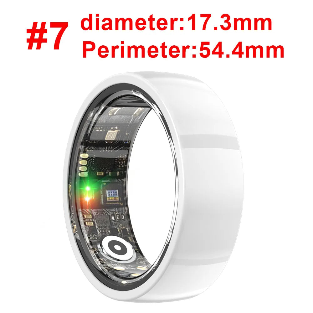 Smart Ring Men Women Health Heart Rate Sports Rings Sleep Monitoring IP68 Waterproof Smartring Wearing Without Sensation Oasis Select WH 7