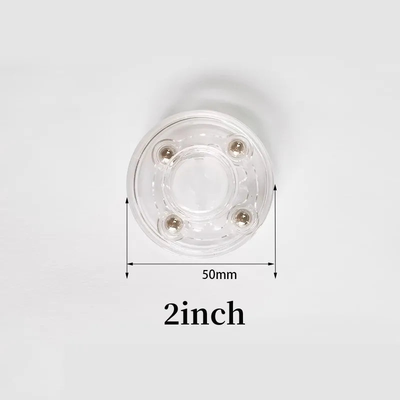 Turntable Acrylic 360 Rotating Display Stand Transparent Round Base Lazy Susan Jewelry Decor Swivel Plates Furniture Hardware Oasis Select 2 inch