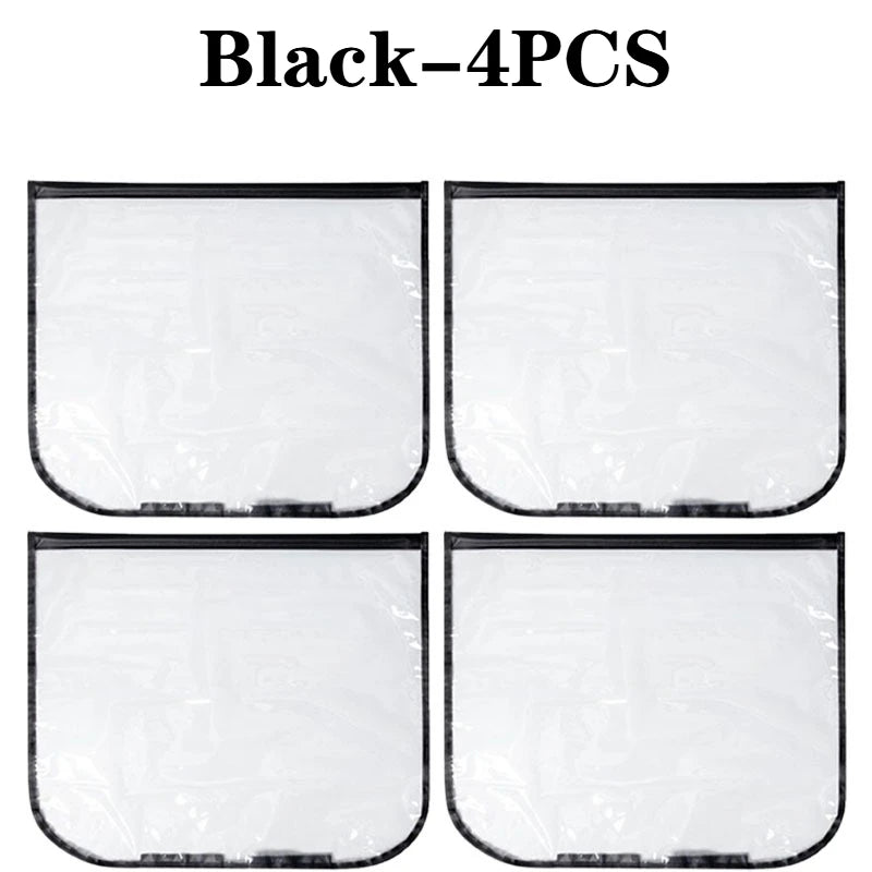 Magnetic Charging Port Cover Waterproof Dustproof for Electric Vehicle Charger Gun Outdoor Rain Protection Universal Accessory Oasis Select Black-4PCS