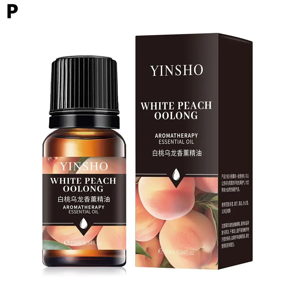 2025 NEW 10ml Essential Oils For Aroma Diffuser AirHumidifier Home Water-soluble Lavender Car Air Fresheners Perfume Refill Oasis Select Peach