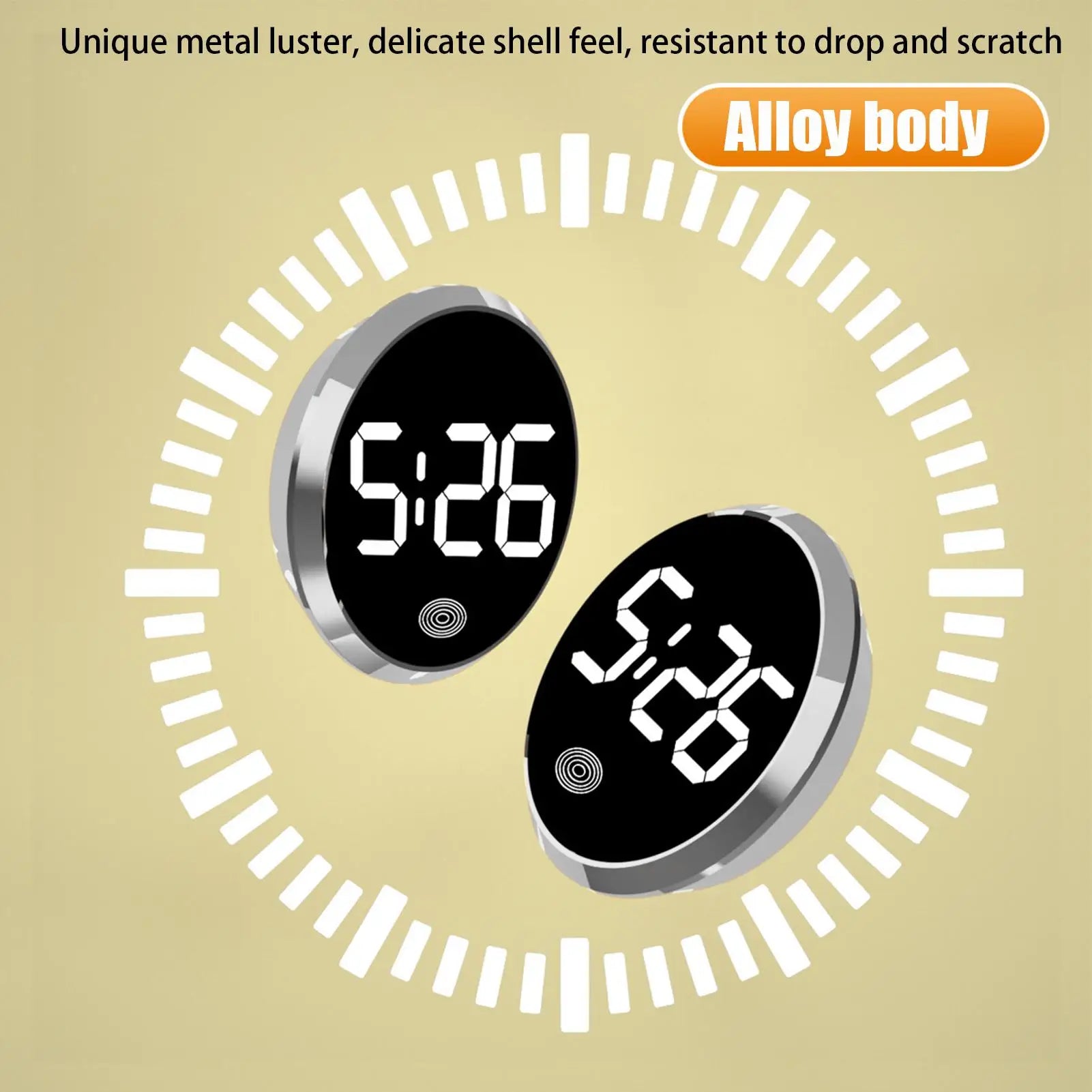 LED Car Clock Luminous Automobiles Internal Stick-On Mini Digital Clocks Auto Ornament Car Accessories Oasis Select