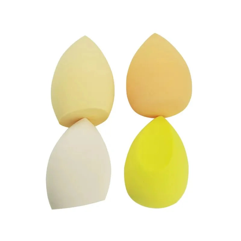 4/8/12/16pcs Makeup Sponge Cosmetic Puff Dry And Wet Combined Cosmetic Egg Women Foundation Powder Puff Bevel Cut Makeup Sponges Oasis Select 4pcs yellow