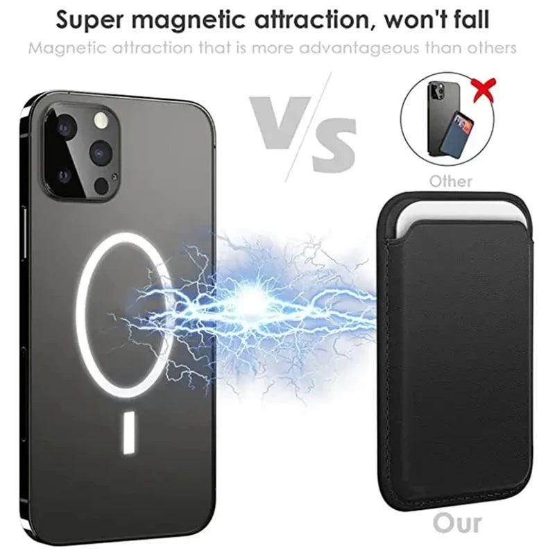 Leather Wallet Case For iPhone 15 Pro Max Magsafe Wallet Leather Compatible For iPhone 14 13 12 Card Holder with MagSafe Magnet Oasis Select