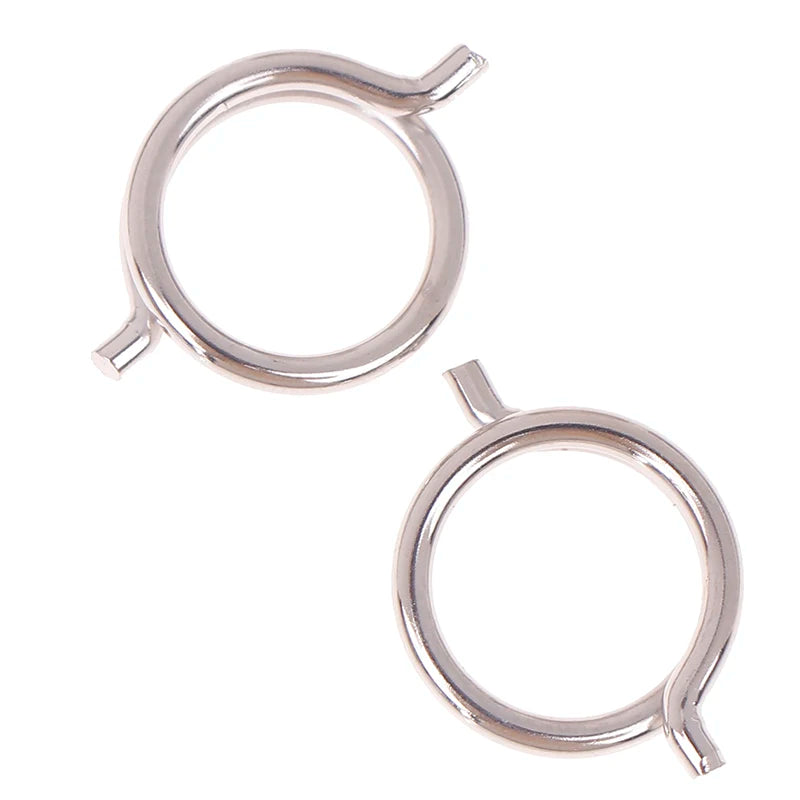 2PCS Chicken Bone Scissors Accessories Spring Wire Diameter 1.8mm Outer Diameter 15mm Nickel Plated Steel Torsion Spring Oasis Select