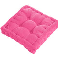Square Tatami Floor Cushion – Thick Cotton Seat Pad Home & Office Floor Seat Cushion Oasis Select Hot Pink