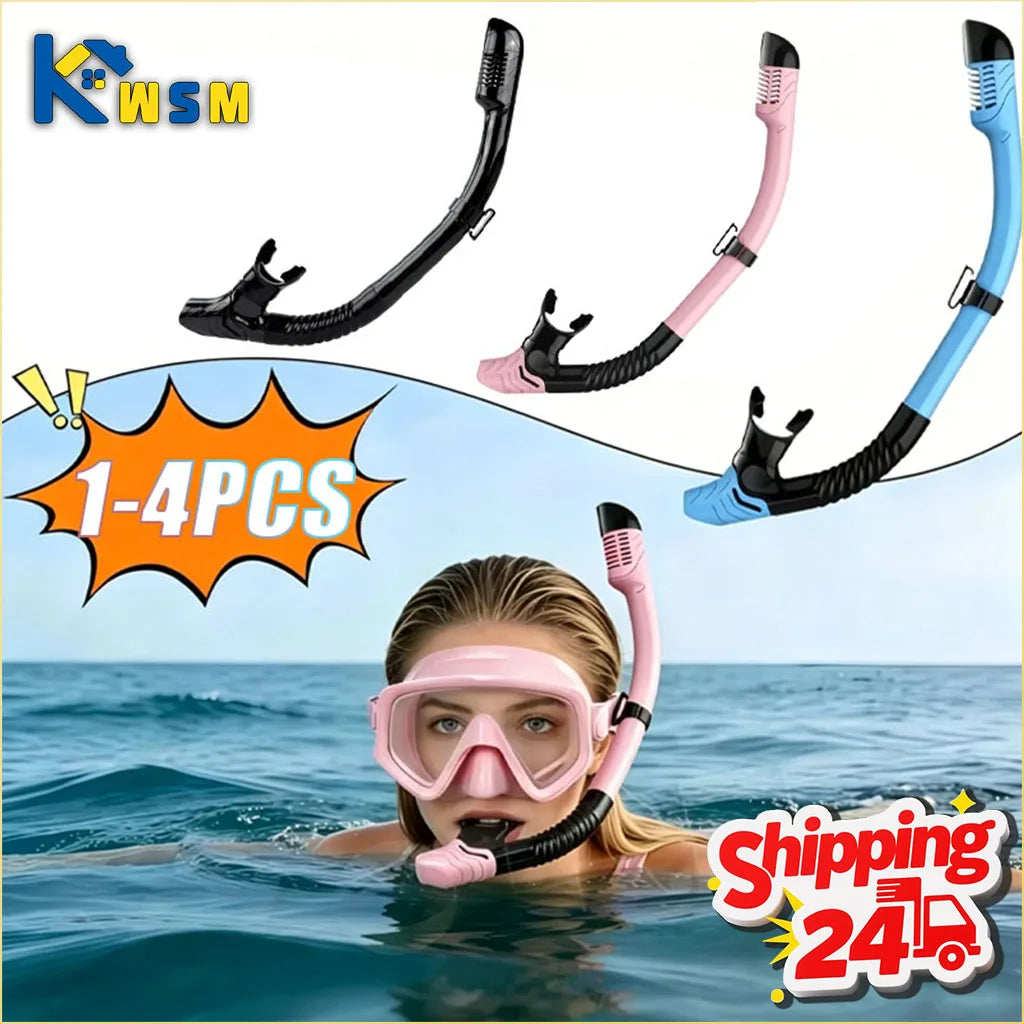 Dry Top Snorkel for Adults – Anti-Leak, Purge Valve & Soft Mouthpiece