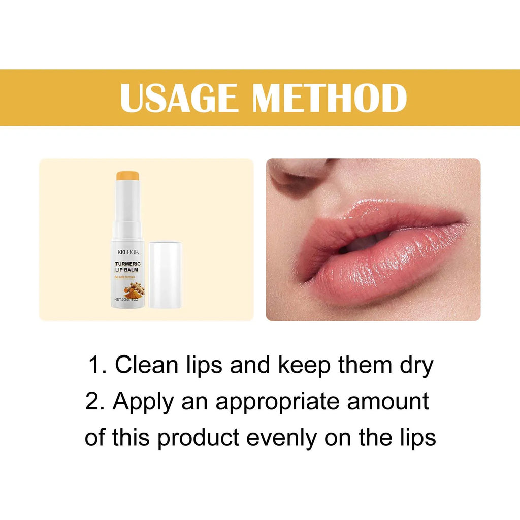 Eelhoe Turmeric Lip Balm – Darkness Removal & Moisturizing Turmeric Lip Balm Oasis Select