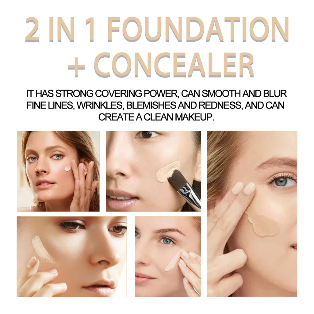 Double Head Concealer Covering Skin Blemishes Invisible Pores Brighten Contours Oil Control Moisturize Long Lasting Concealer Oasis Select
