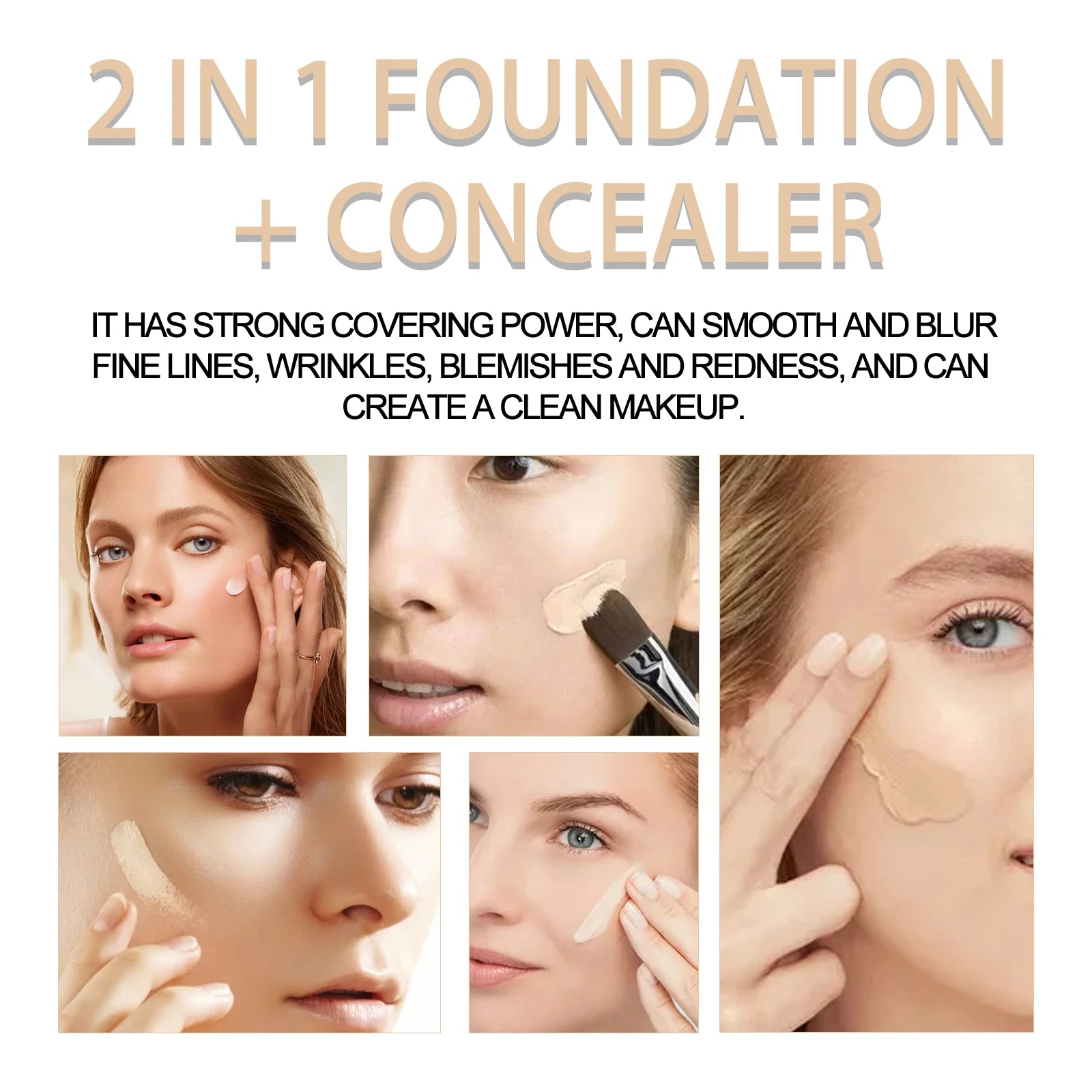 Double Head Concealer Covering Skin Blemishes Invisible Pores Brighten Contours Oil Control Moisturize Long Lasting Concealer Oasis Select
