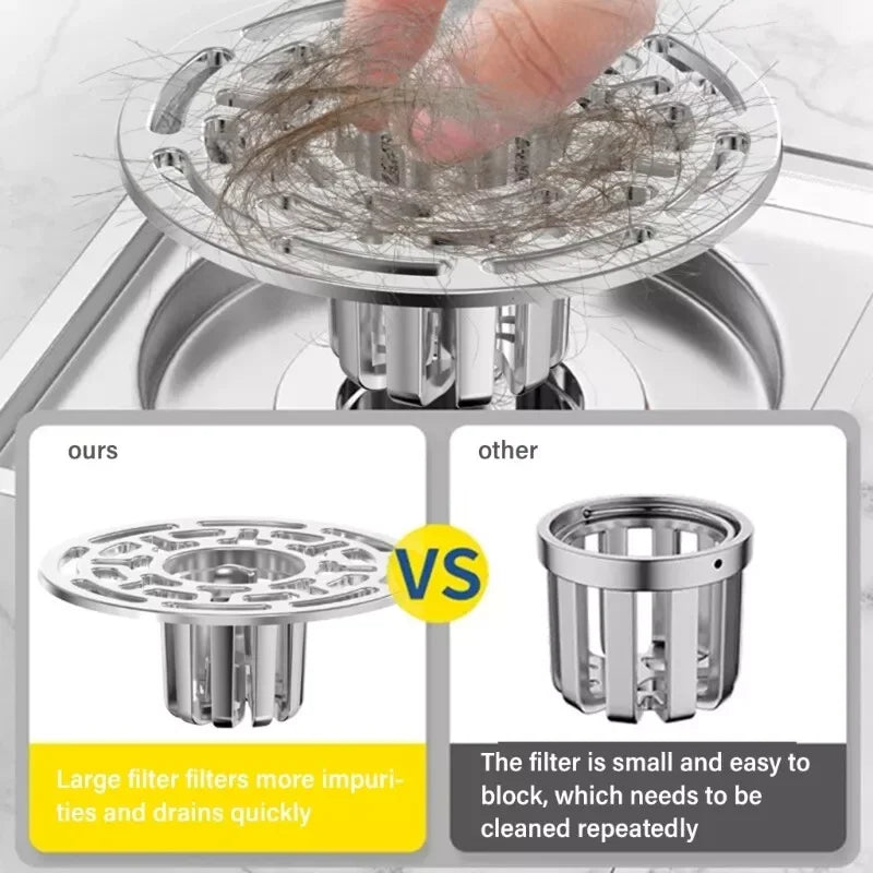 Magnetic Self-Closing Floor Drain Core – Odor & Hair Blocker