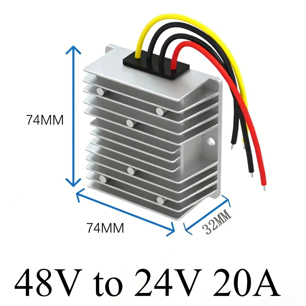 48 Volt to 24 Volt 48V to 24V 1A-40A Switching Power Converter Step Down DC to DC Transformer Buck Regulator Truck Voltage Oasis Select 48V to 24V 20A 48V 24V