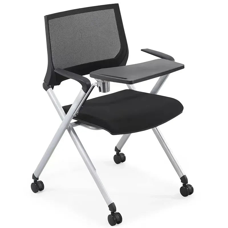 Folding Chair Classroom Desks and Chairs Removable Training Chair Mobile Wheeled Conference Chair Backrest Conference Room Chair Oasis Select 4