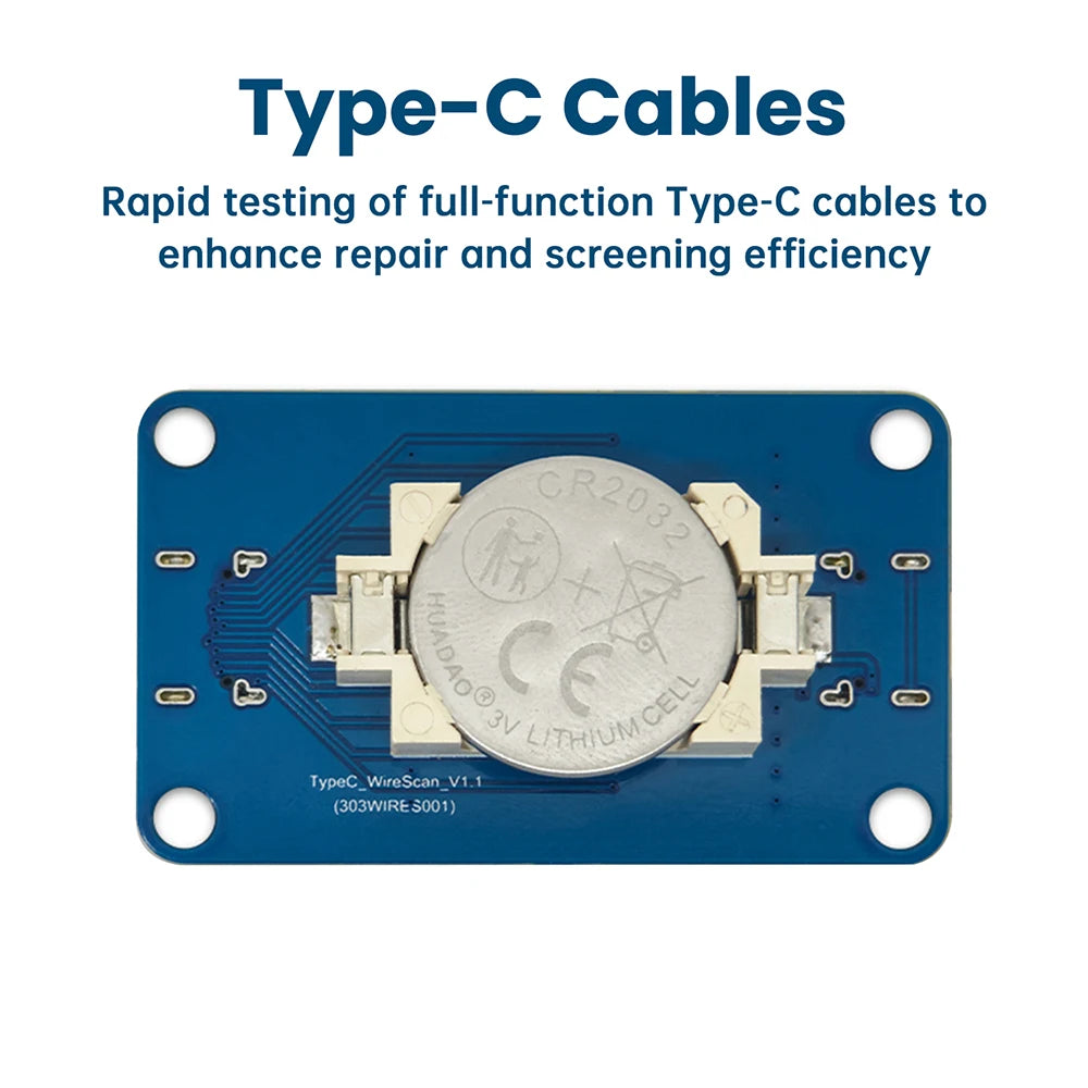 Dual-headed Type-C Fast Charging Cable Testing Module Type C to Type C Cable Testing Module Portable LED Indicator Cable Tester Oasis Select