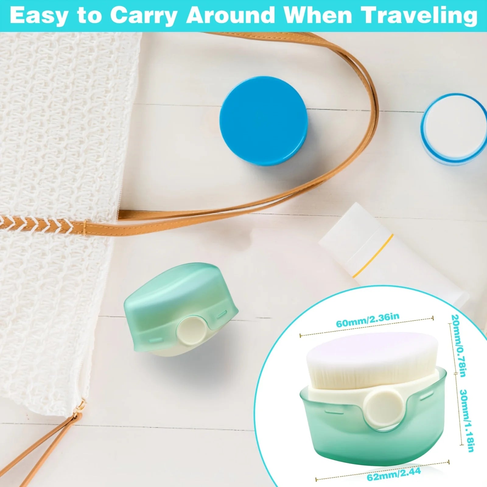 Sunscreen Application Brushes with Protective Cover,Designed for Applying Sunblock Lotion,Ideal for Outdoor Travel And Beach Use Oasis Select