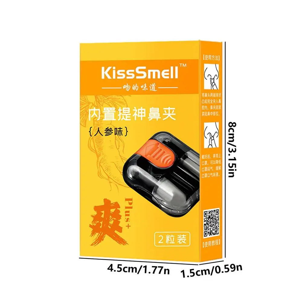 Hands-Free Aromatherapy Nasal Inhaler Stick 2pk | Nose Clip Aromatherapy Inhaler Oasis Select Ginseng United States