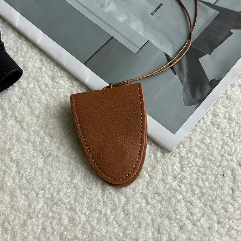 Hanging Neck Magnetic Glasses Clip Multifunctional Necklace Leopard Outdoor Travel Portable Sunglasses Storage Sweater Chain Oasis Select Brown