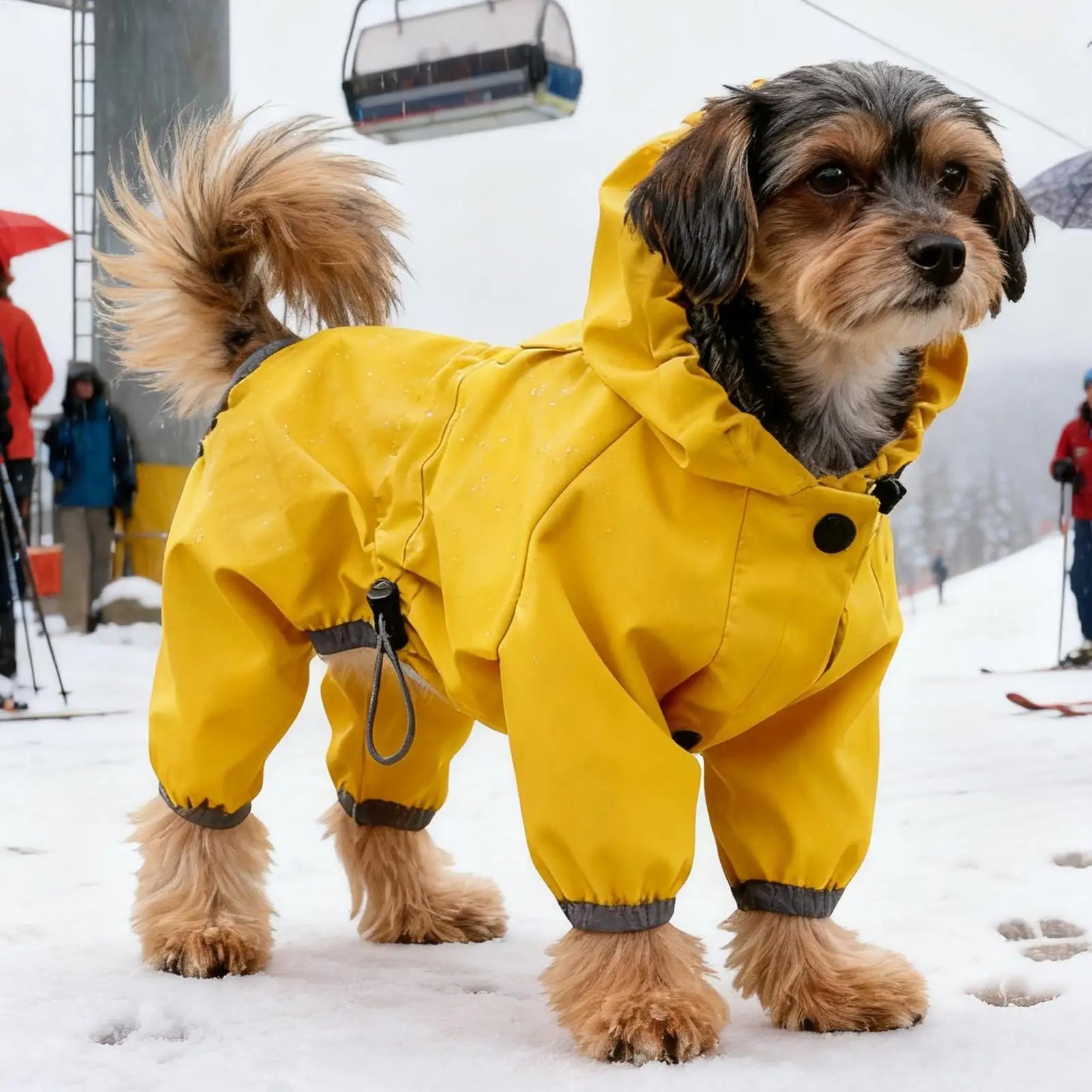 Dog Raincoats Adjustable Lightweight Clothes Rain Jacket for Dogs for Winter Christmas Halloween Snow Walking Hunting Rainy Oasis Select