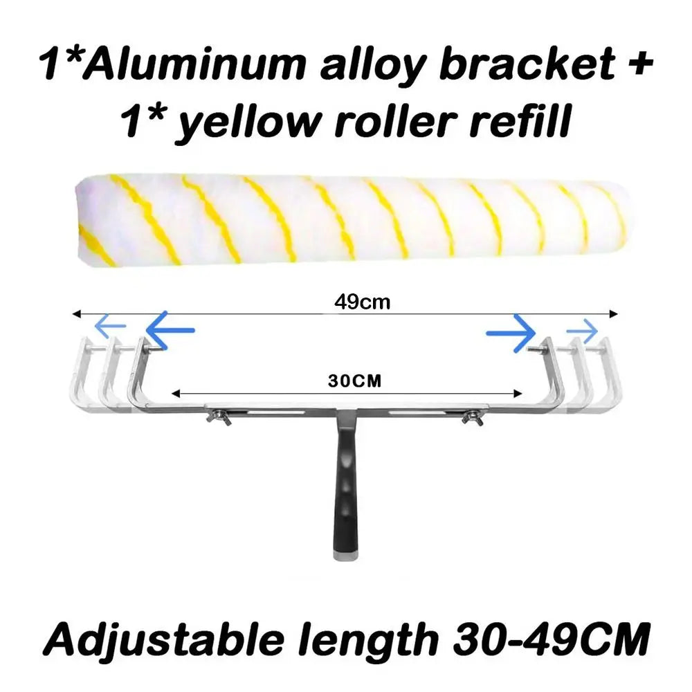 Aluminum alloy Adjustable Paint Roller Wall Painting Tools Replacements Accessory Paint Roller Set Wall Ceilings Alat Oasis Select