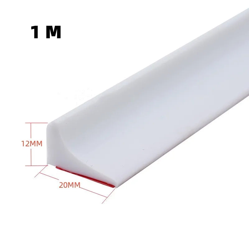 Silicone Shower Water Stopper – Self-Adhesive Seal Strip