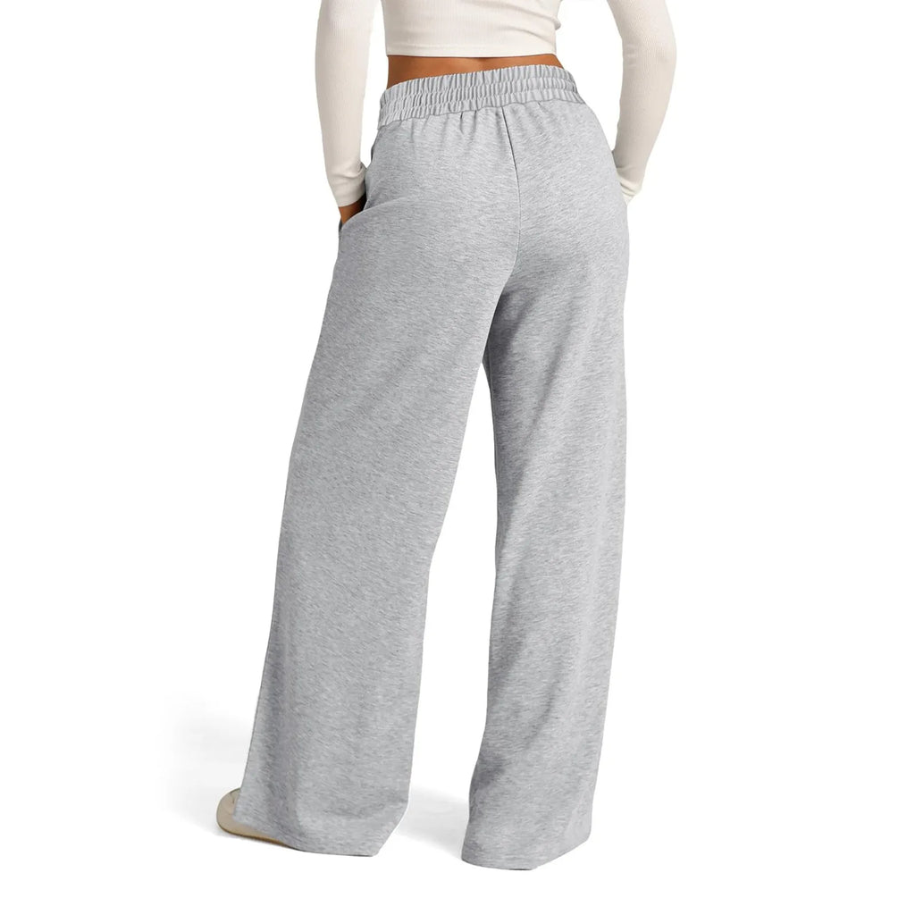 Women's Fleece Lined Wide Leg Sweatpants – High Waist Joggers Wide Leg Sweatpants Oasis Select