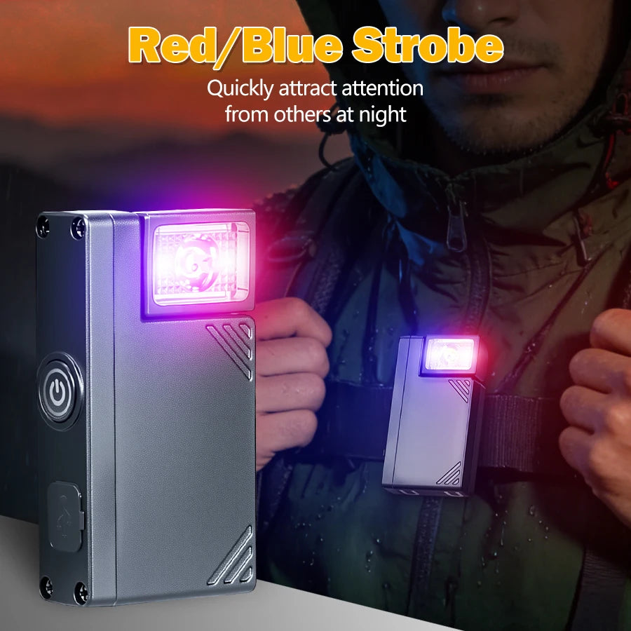 Powerful Mini COB LED Keychain Flashlight USB C Rechargeable Hanging Work Light Waterproof Keyring Camping Walking Pocket Lamp Oasis Select