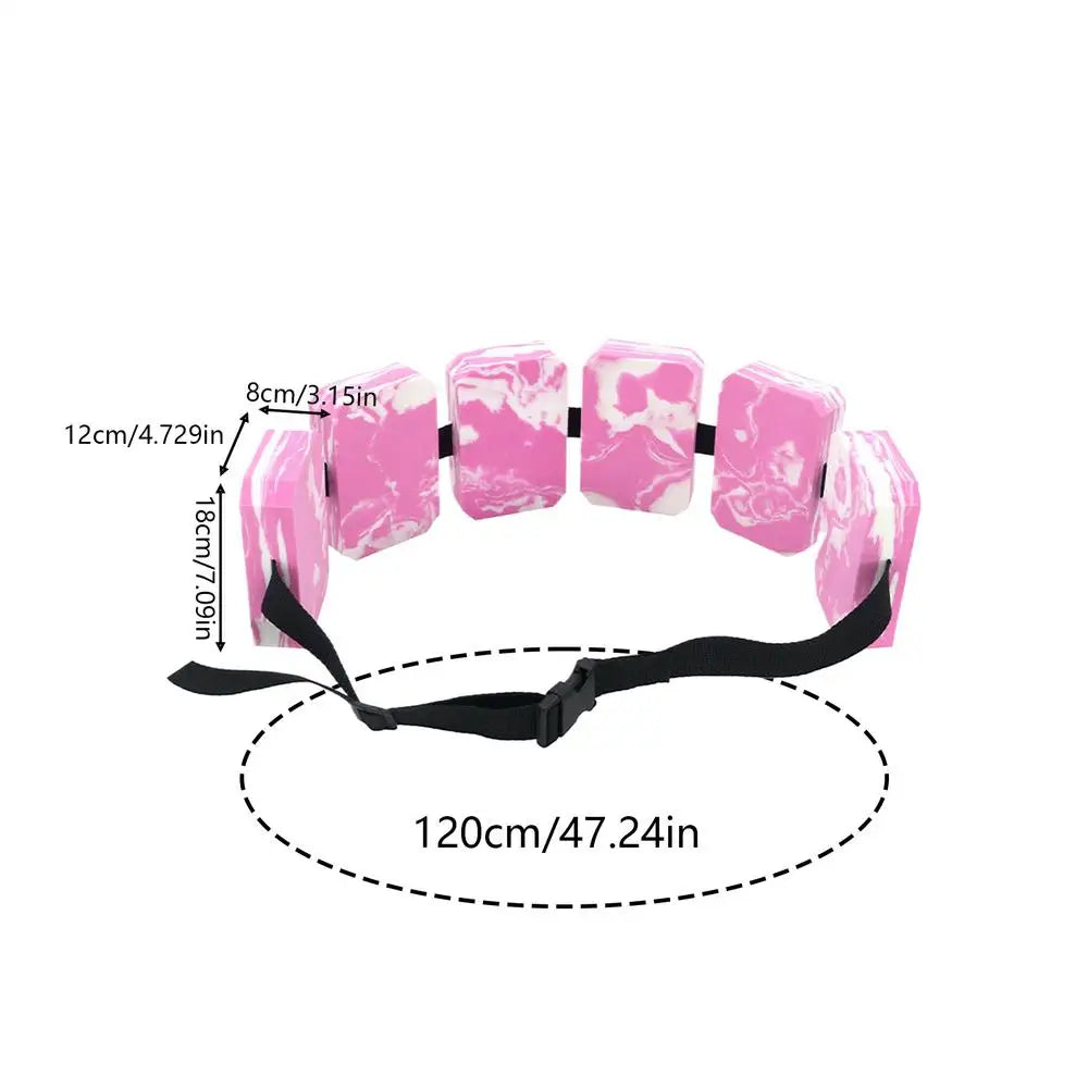 Swimming Float Belt Adjustable EVA Board Lightweight Back Floating Foam Board Float Belt Waistband Swim Training Equipment Oasis Select pinks