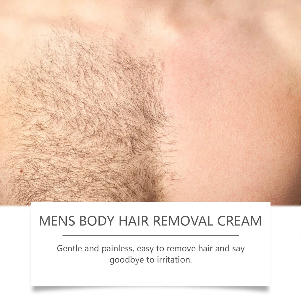 East Moon Men's Hair Removal Cream & Scraper – Painless Body Hair Removal Cream Oasis Select
