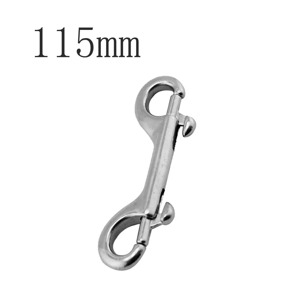 1PCS 2PCS 316 Stainless Steel Scuba Diving Eye Double End Snap Hook Marine Grade Boat Quick Release Key Ring Bolt Buckle Clip Oasis Select 115mm