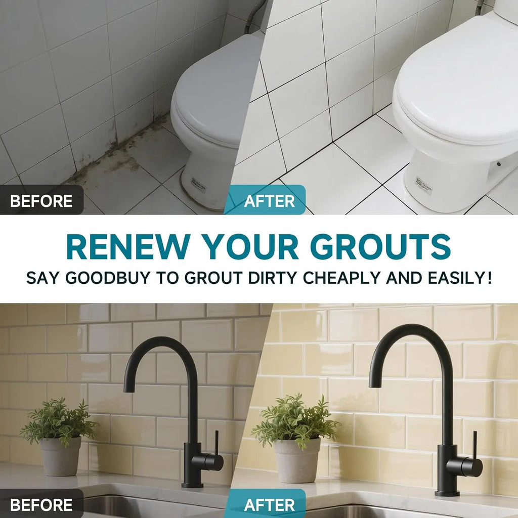 White Tile Grout Repair Kit Fast Drying Shower Filler Waterproof Wall Floor Joint Sealer Bathroom Kitchen Gap Restorer Hand Tool Oasis Select