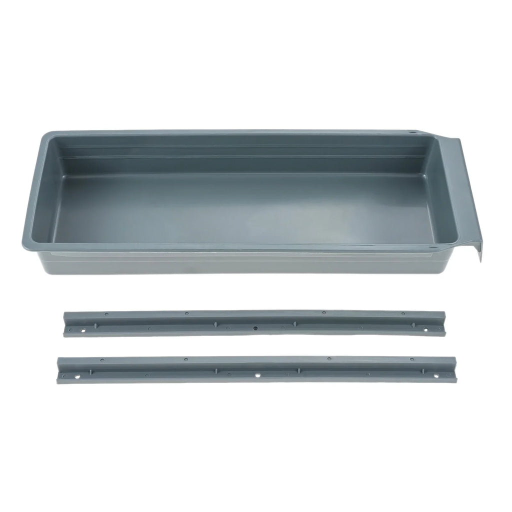 1Pc Industrial Sewing Machine Table Stand Drawer Storage Plastic Drawer with Track Grey Drawer with Slider Box 34cmx12.7cm*4.4cm Oasis Select
