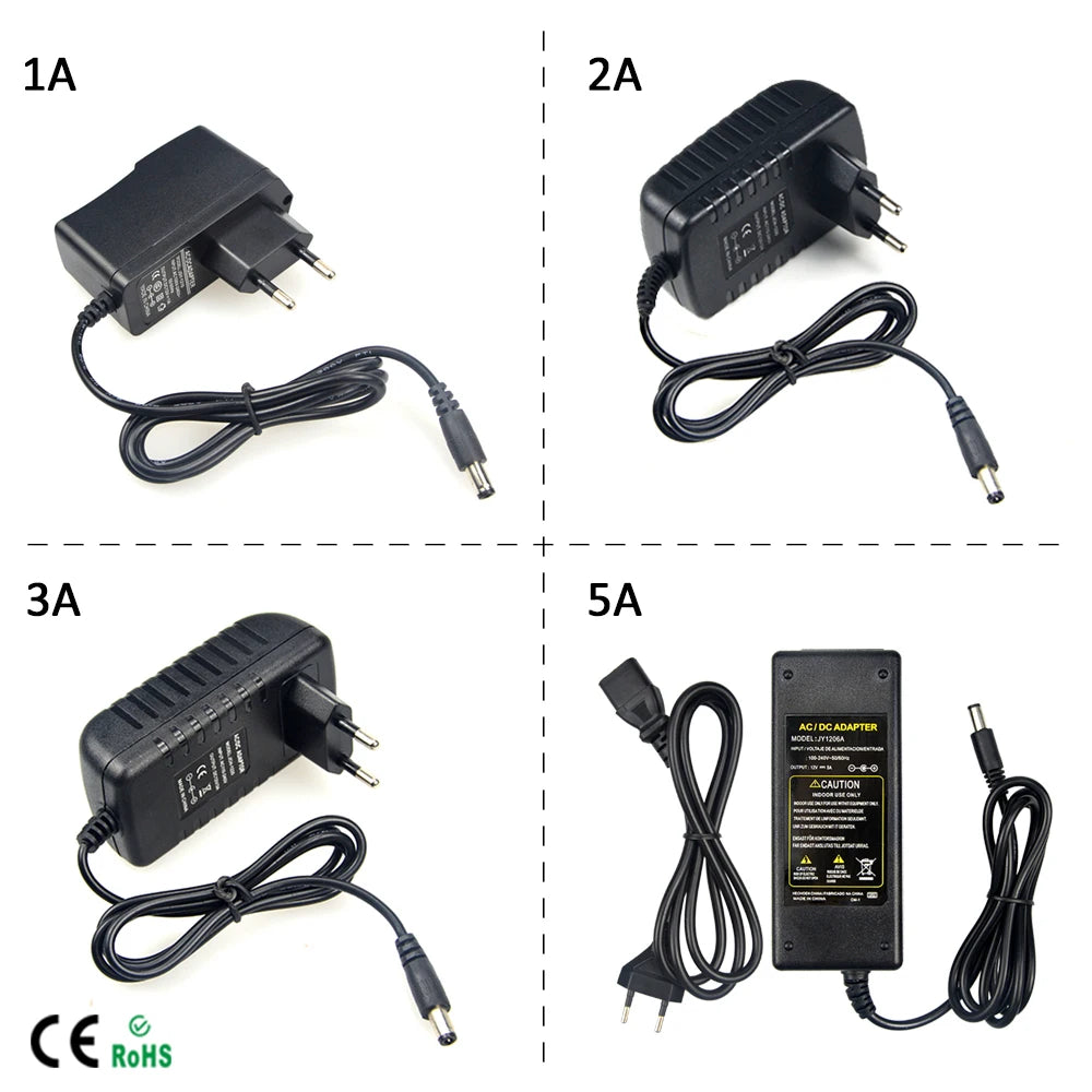 AC/DC Power Adapter 110V 220V to 12V 1A 2A Electronic Power Transformer Power Supply Converter Adapter Transformer Oasis Select