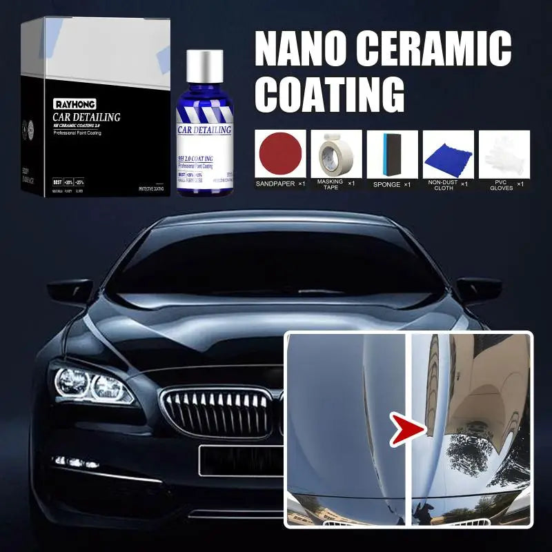 Automotive Ceramic Nano Coating Solution Superhydrophobic Crystal Plating Film Waterproof Nano Ceramic Refurbished Car Paint Oasis Select