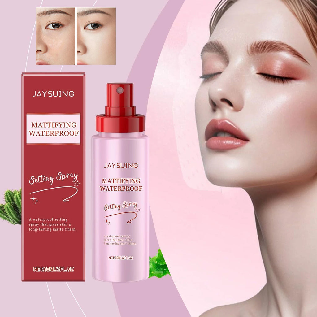 Mattifying Waterproof Setting Spray Matte Base Makeup Control Oil Non-sticky Glossy Make-Up Fixer Spray for All Skin 60ml Oasis Select
