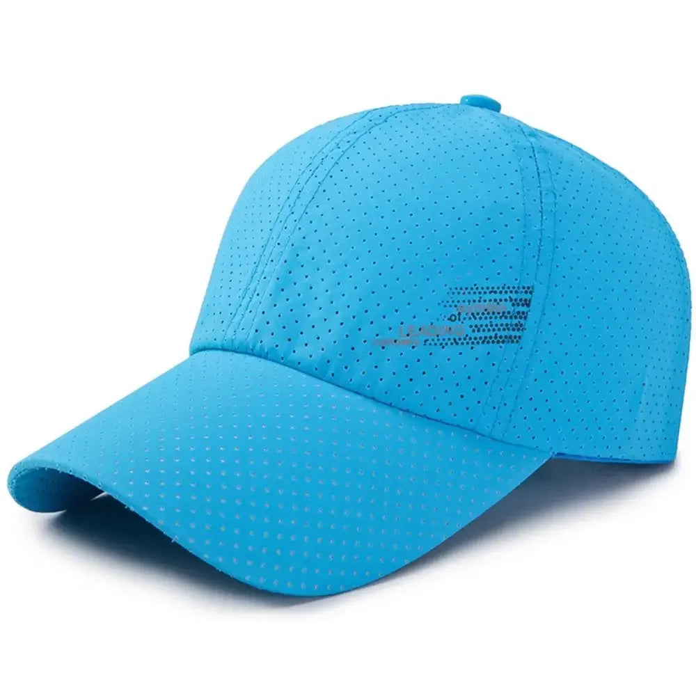 Casual Adjustable Baseball Cap Moisture-Wicking Unisex Quick-Dry Hat Sun Hat Oasis Select sky blue