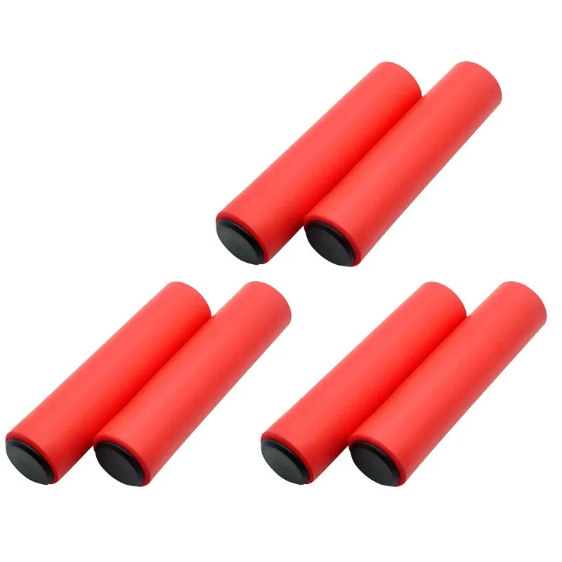 1 2 3 Pairs Bicycle Grips Light Silicone Non-slip Shock