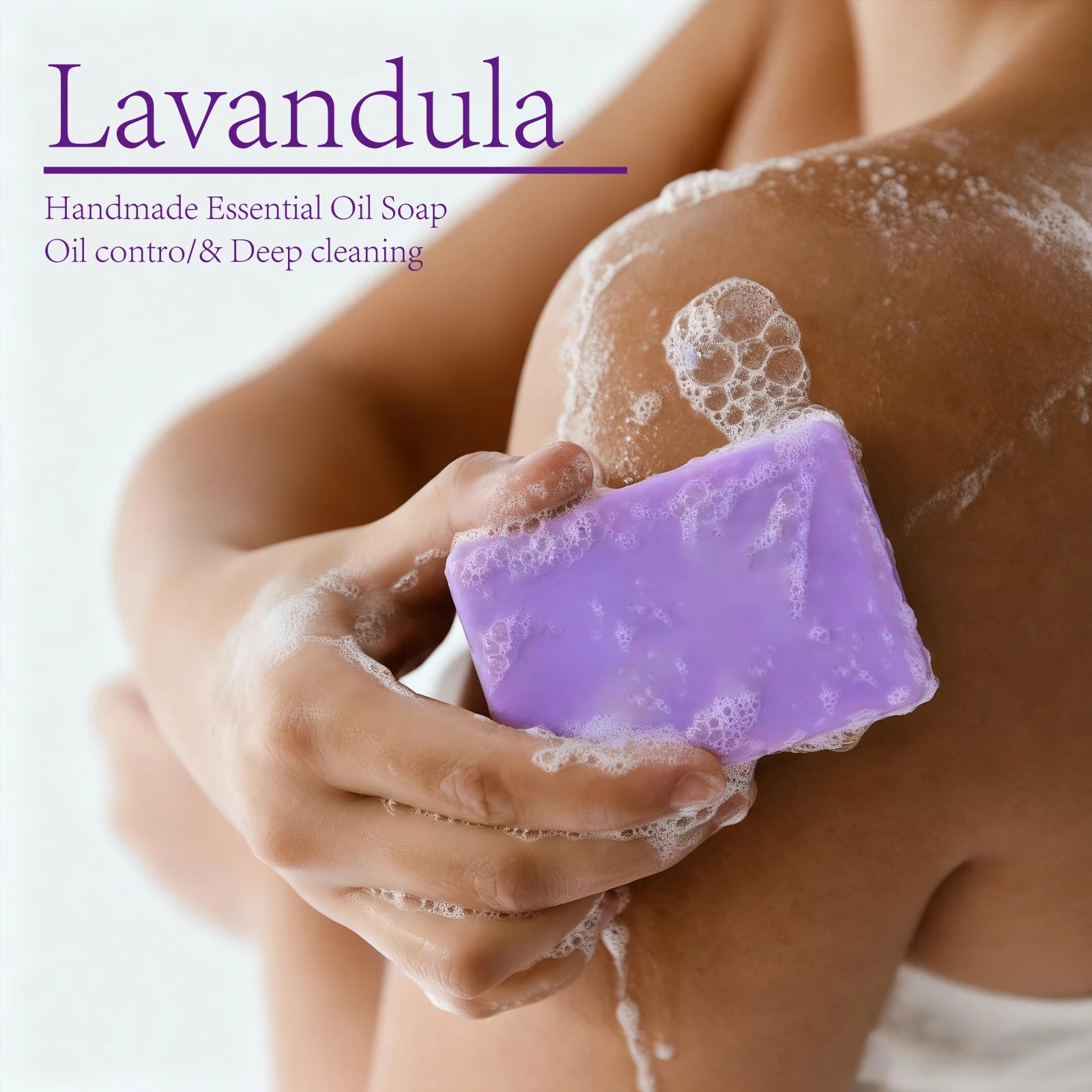Lavender Essential Oil Handmade Cold Process Soap Bar | YURHERSU Handmade Soap Bar Oasis Select