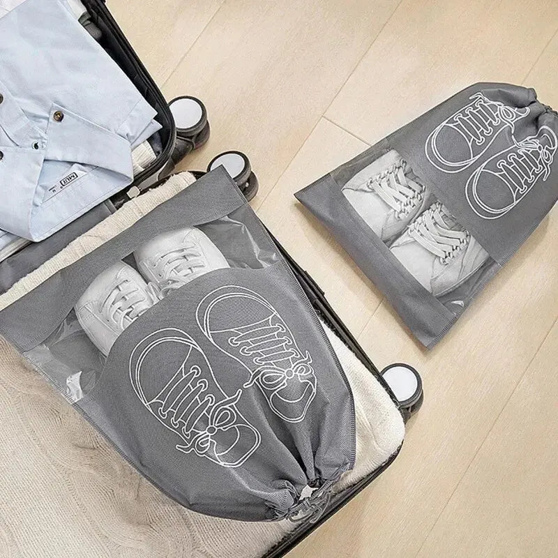 Travel Shoe Storage Bags Non-Woven Waterproof 5 or 10 Pack Shoe Storage Bag Oasis Select