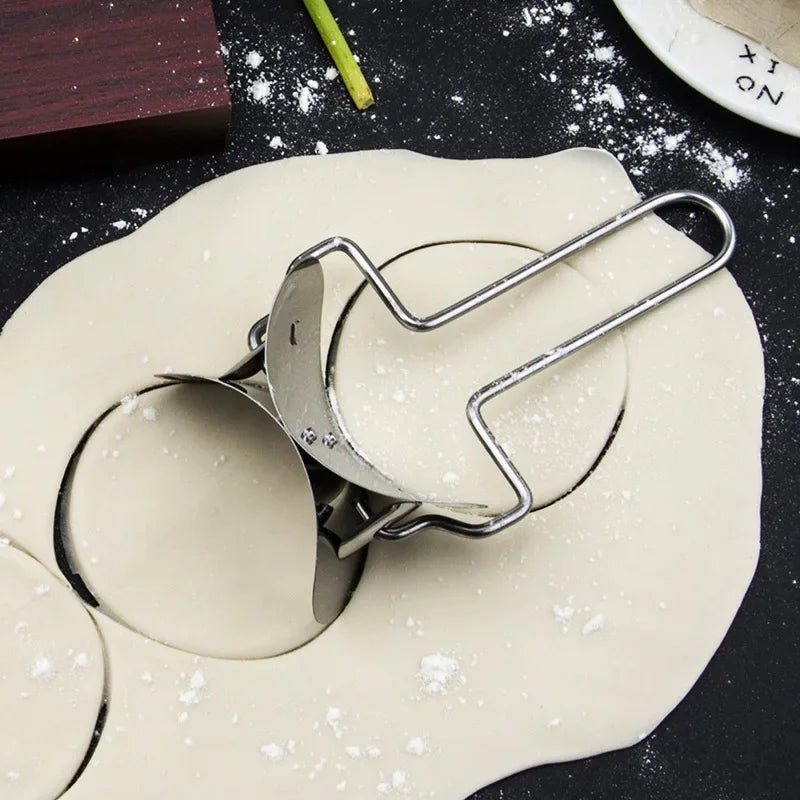 304 Stainless Steel Dough Circle Roller Machine Dumpling Maker Kitchen Pastry Embosser DIY Pie Ravioli Pasta Baking Accessories Oasis Select