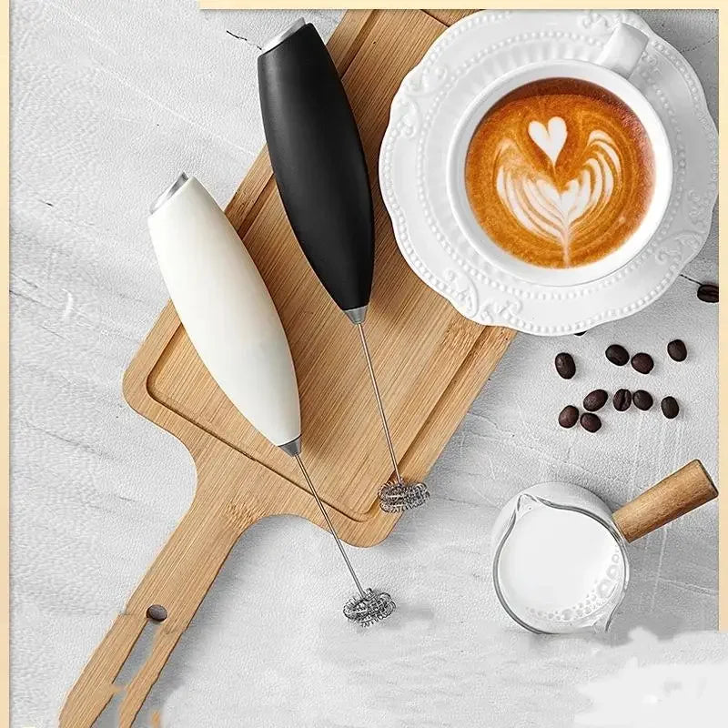 Wireless Electric Handheld Egg Beater And Milk Frother Mini Whisk Mixer for Coffee And Cappuccino Household Use - 1Pcs Oasis Select
