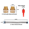 Copper Water Tank Connector 1/2" 3/4" 1" Male Brass Pipe Single Loose Key Swivel Fittings Nut Jointer Oasis Select SET 1