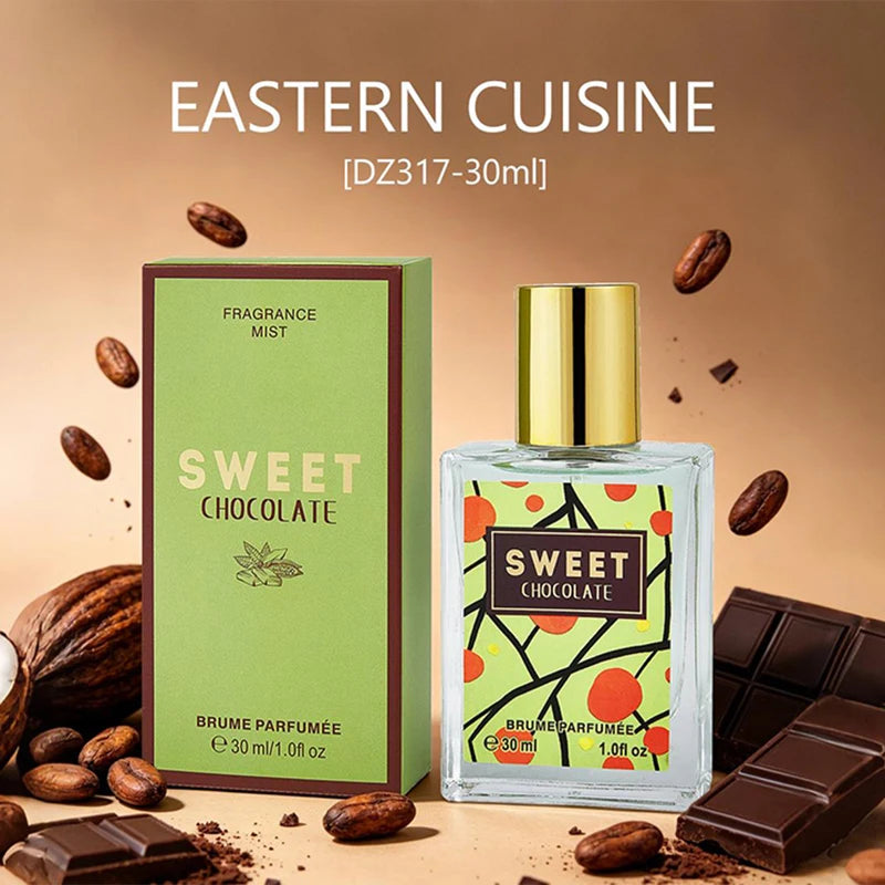 Warm Gourmand Perfume Sweet Chocolate Cocoa Marshmallow Eau De Toilette Long-lasting Fragrance Unisex Fragrance Spray Oasis Select Sweet Chocolate 30ml