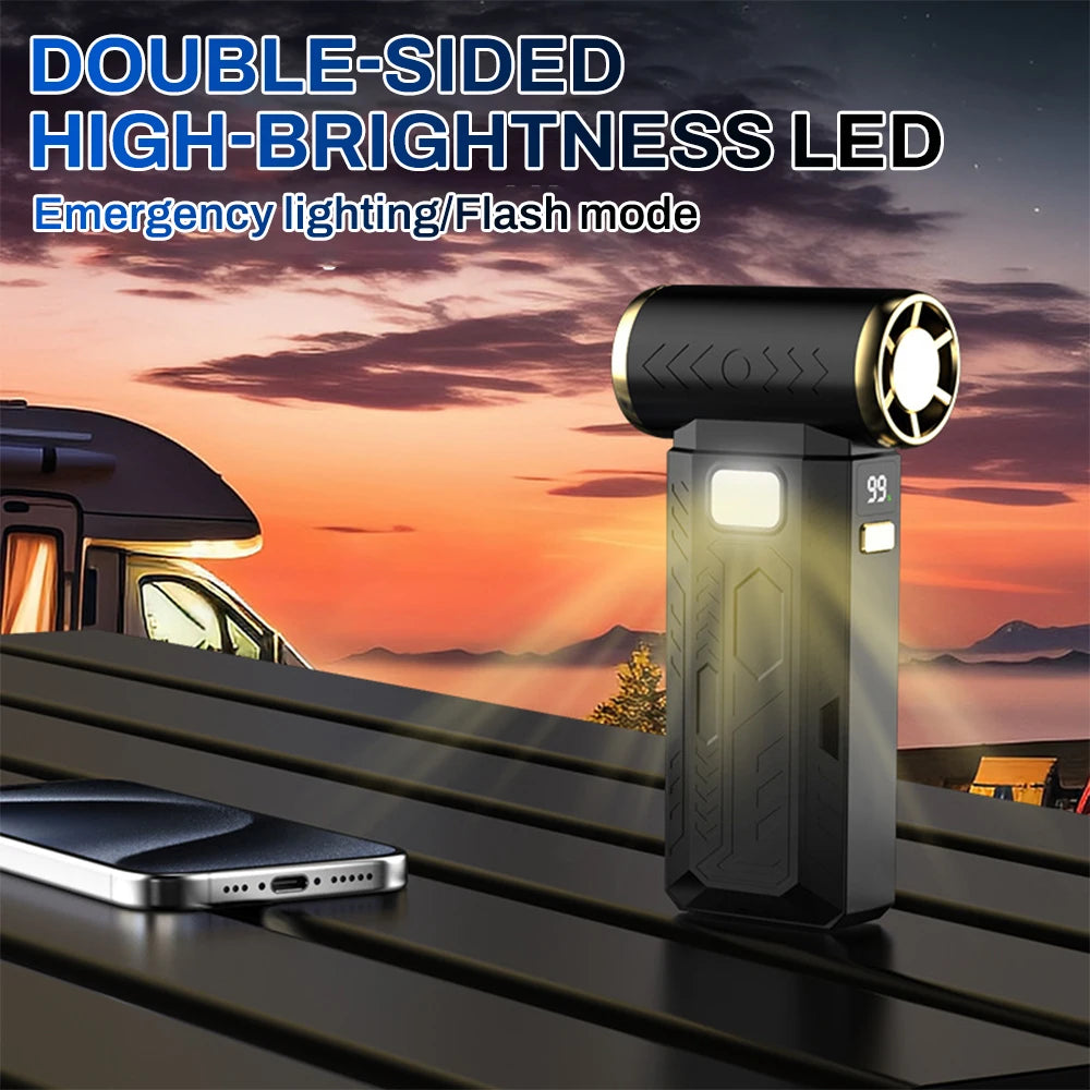 130,000RPM Brushless Turbo Jet Air Blower | USB-C Portable