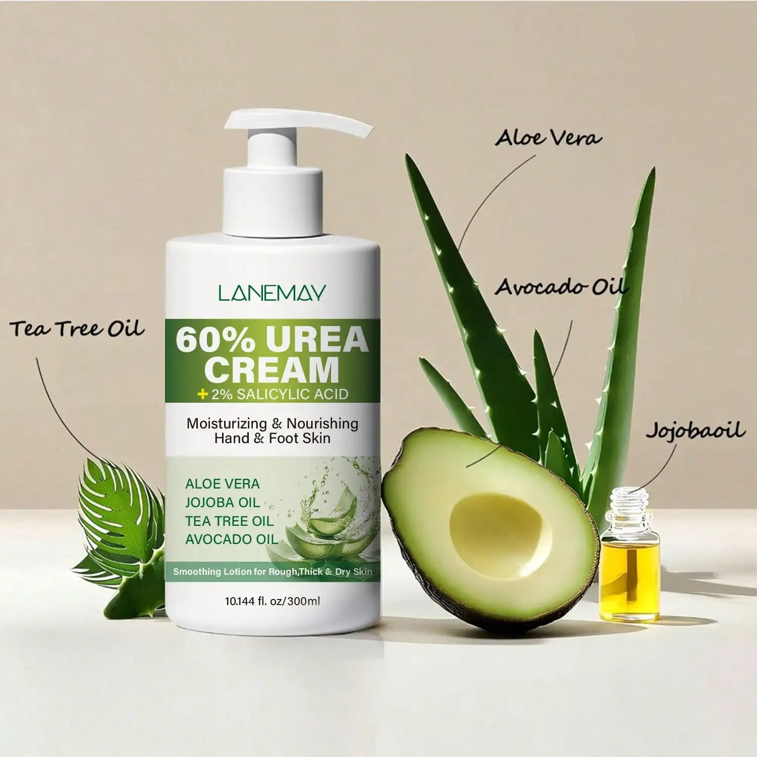 60% Urea Hand & Foot Cream – Deep Moisturizer 300ml