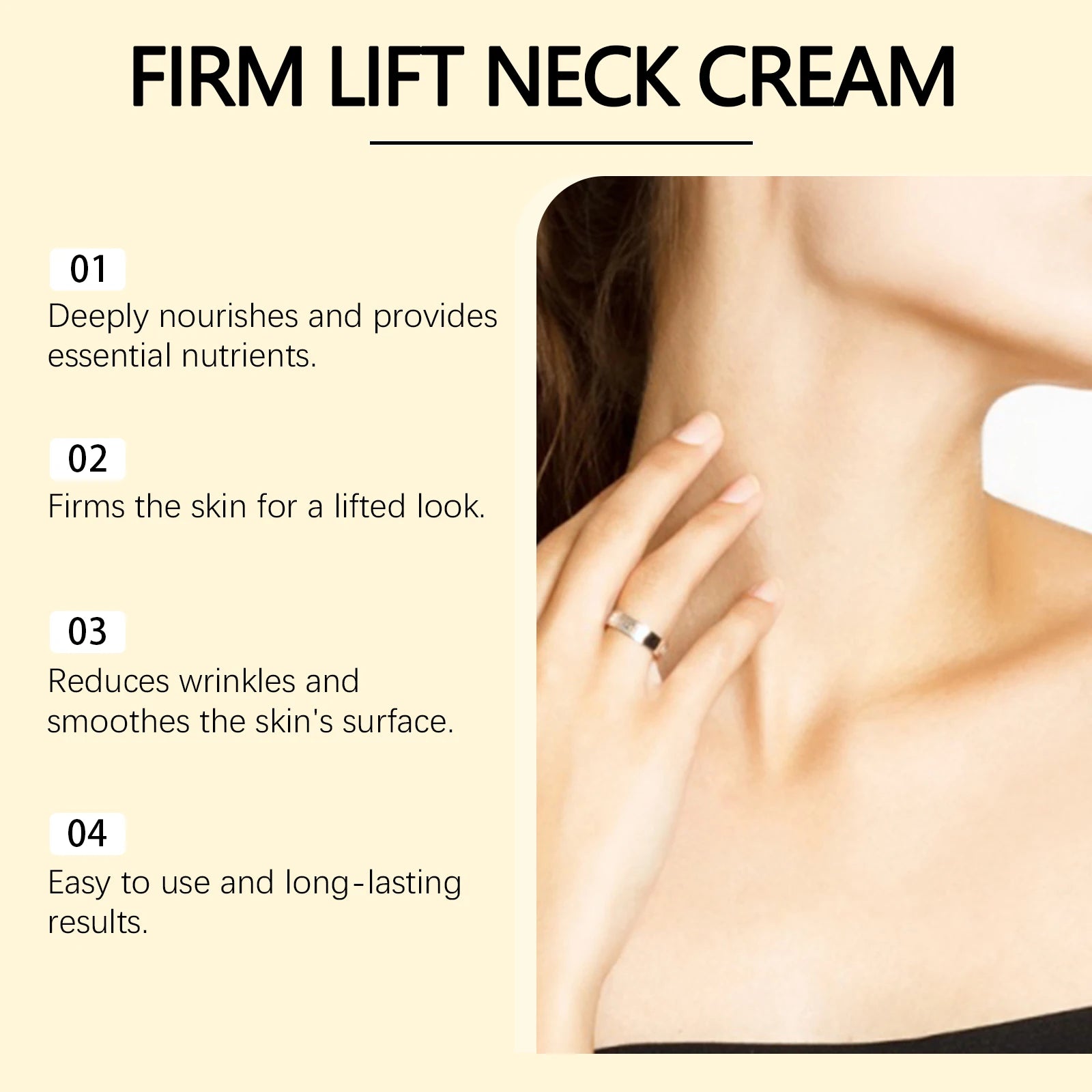 Hydrating Roll-On Neck Cream – Lightweight Moisturizer 120g Neck Moisturizer Cream Oasis Select
