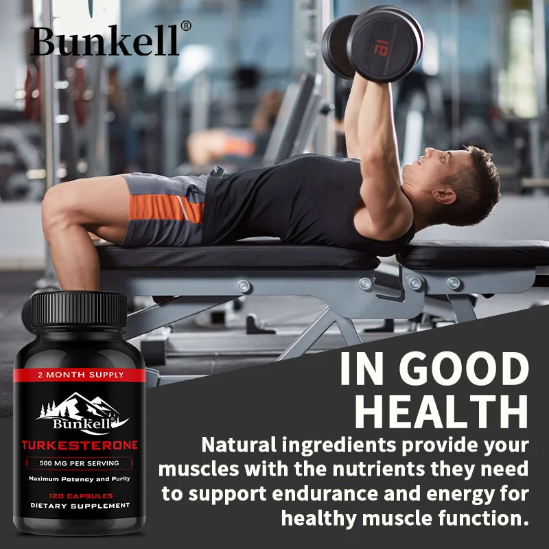 Turkesterone 500mg Capsules – Muscle Growth & Recovery Support Fitness Supplement Oasis Select