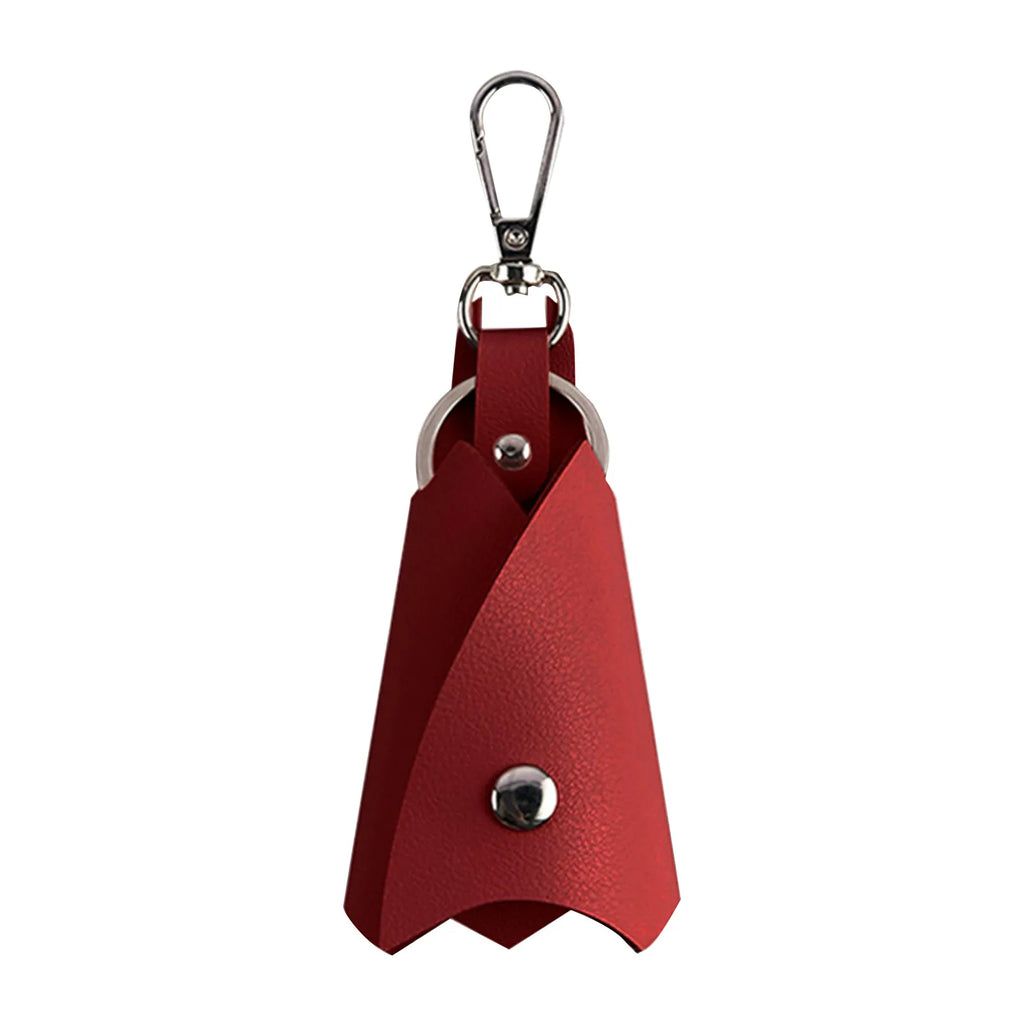 Fashion Creative Bat Shape PU Leather Keychain Men Women Key Holder Organizer Pouch Split Car Key Wallet Housekeeper Keyring Oasis Select Wine One Size